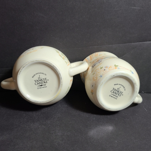 Yankee Candle Ellen Mcleod Lidded Sugar Bowl Creamer Set - Picture 3 of 10